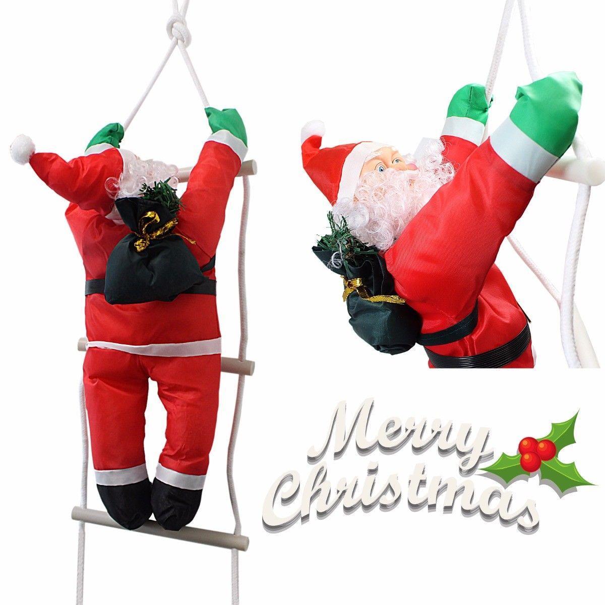 Climbing Santa With Rope Ladder, Suitable for Indoor and Outdoor