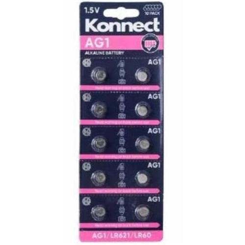 Konnect 10 Pack Alkaline Batteries 1.5v - AG13 - LR44 - AG76 (Large Le –  [C3] Manchester Wholesale