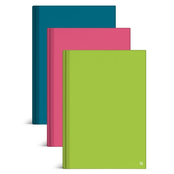 A4 Hardback Notebook Assorted Colours P1101 (Parcel Rate)