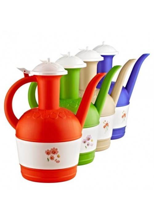 Plastic Water Ewer 2L Long Spout Assorted Colours 2234 (Parcel Rate)