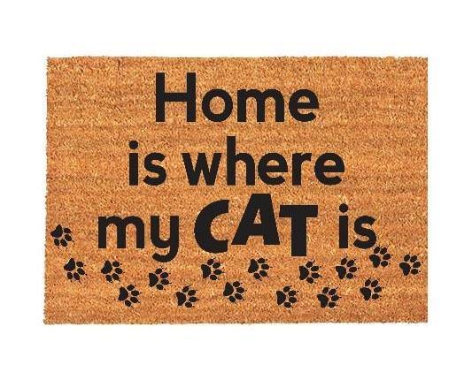 Household Door Mat Home is where my Dog/Cat is Front Door Bristle Mat 3100 (Parcel Rate)