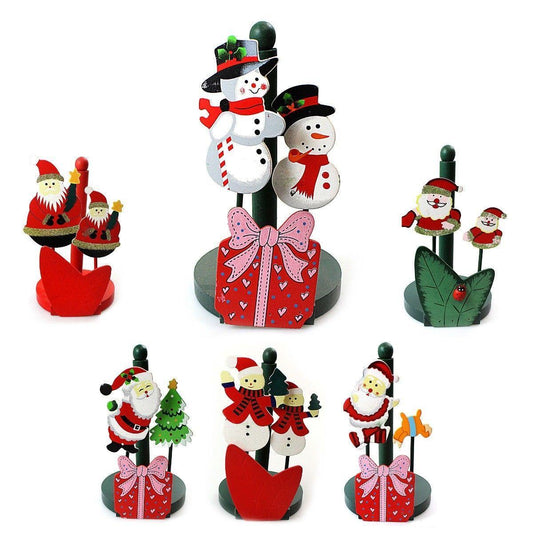 Christmas Santa Kitchen Paper Roll Holder 20 cm Assorted Colours and Designs 1277 (Parcel Rate)