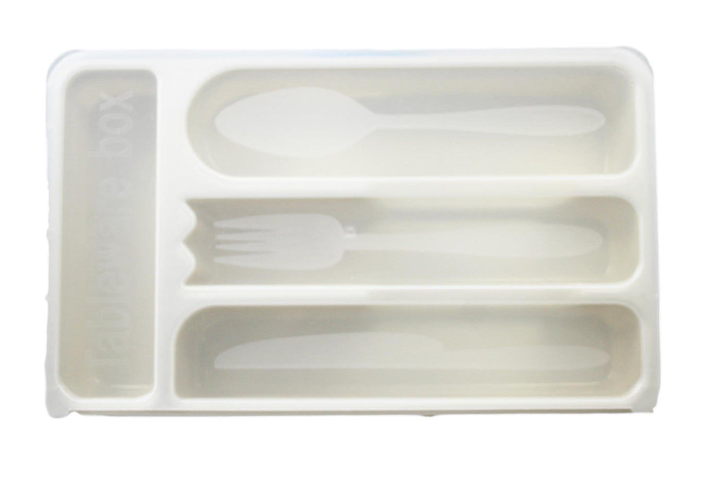 Plastic Cutlery Drawer Storage Organiser with Lid 30 x 18 cm Assorted Colours 5198 (Parcel Rate)