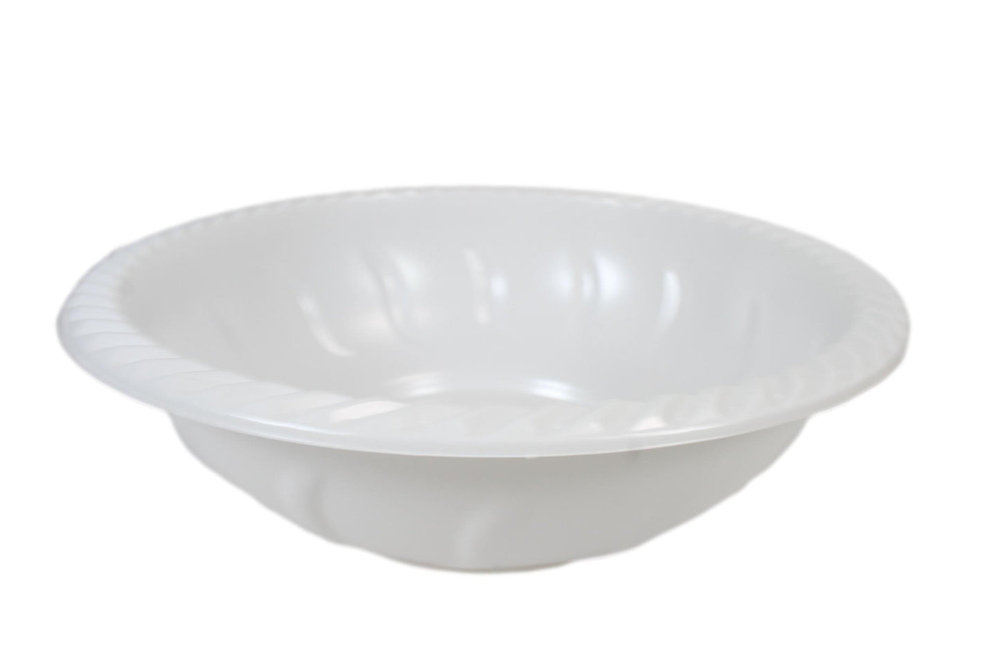 White Plastic Salad Bowls 22 x 9cm  Pack of 8 THL2483 (Parcel Rate)