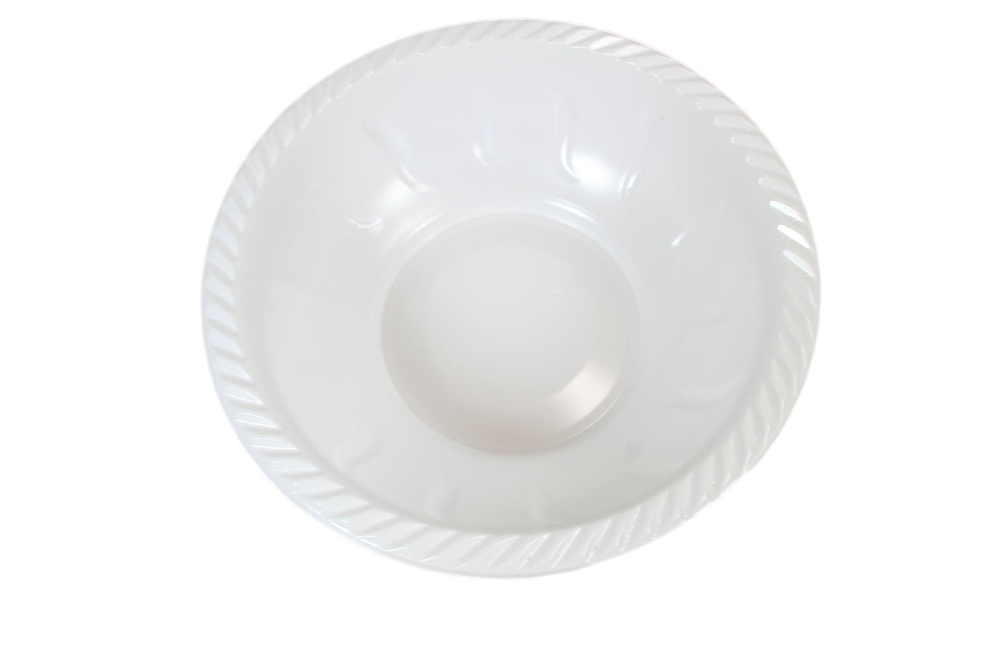 White Plastic Salad Bowls 22 x 9cm  Pack of 8 THL2483 (Parcel Rate)
