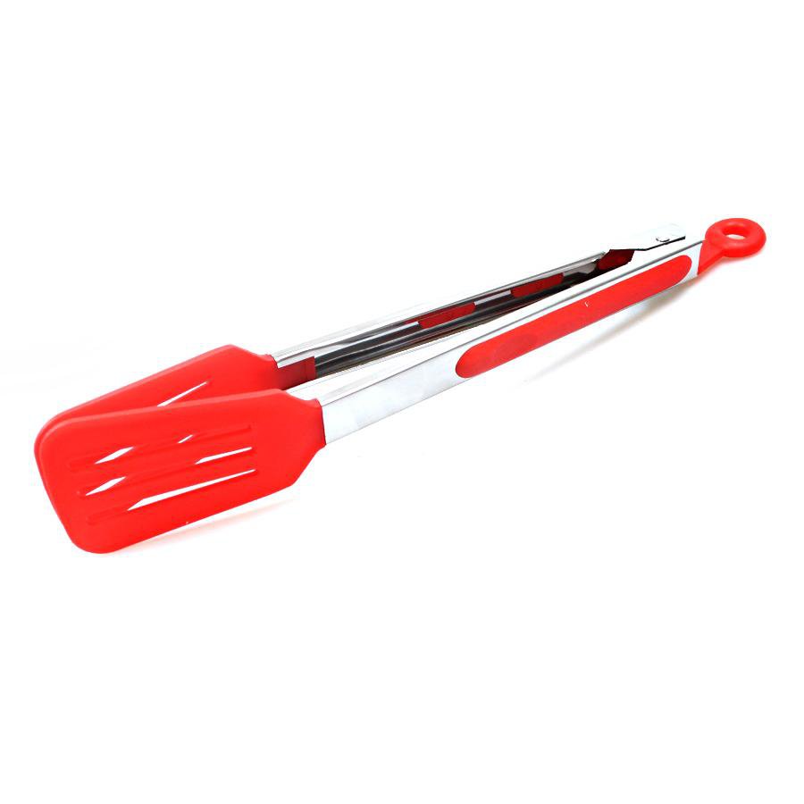Plastic Kitchen BBQ Salad Food Serving Slotted Tongs Assorted Colours 7075 (Parcel Rate)