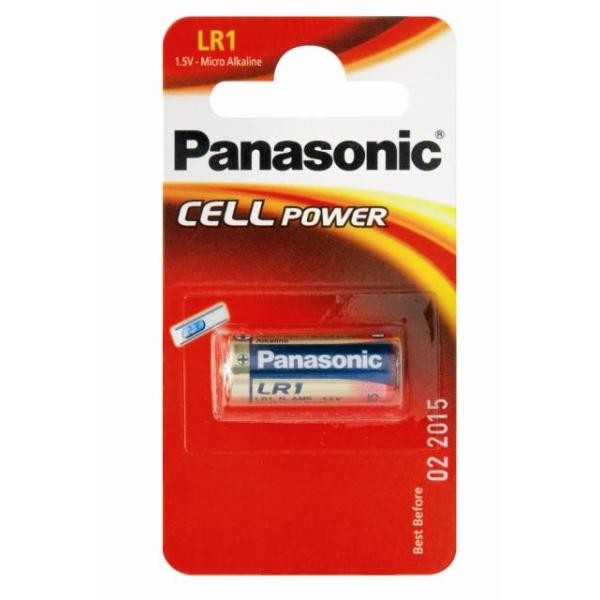 Panasonic LR1 Battery N' LR1 Alkaline 1.5V Battery PANALR1 (Large Letter Rate)