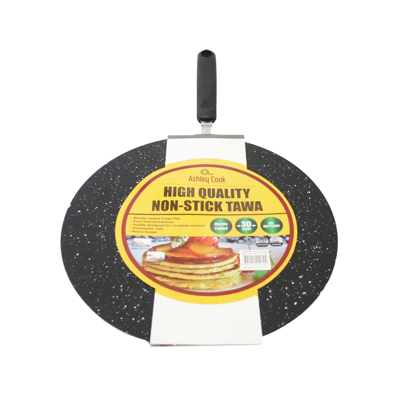 Non-Stick Tawa Marble Coated Crepe Pan 30 cm ST20309 (Parcel Rate)