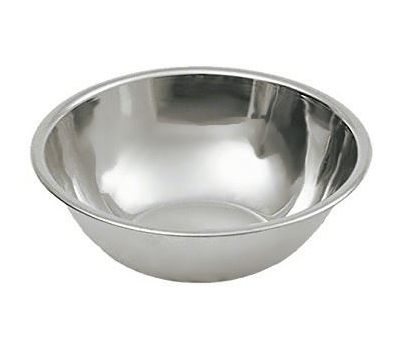 Deep Mixing Bowl Cooking Baking Stainless Steel Bowl Flat Base 24cm ST3013 (Parcel Rate)