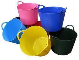 Extra Large  Flexi Tub DIY Storage Bucket 75L Assorted Colours LL511555 (Big Parcel Rate)