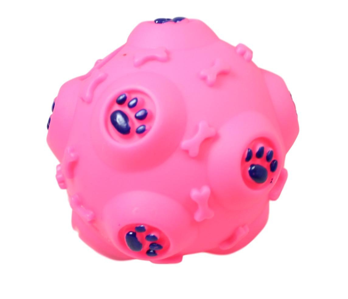 Pet Dog Toy Ball with Sound Assorted Colours 5188 (Parcel Rate)